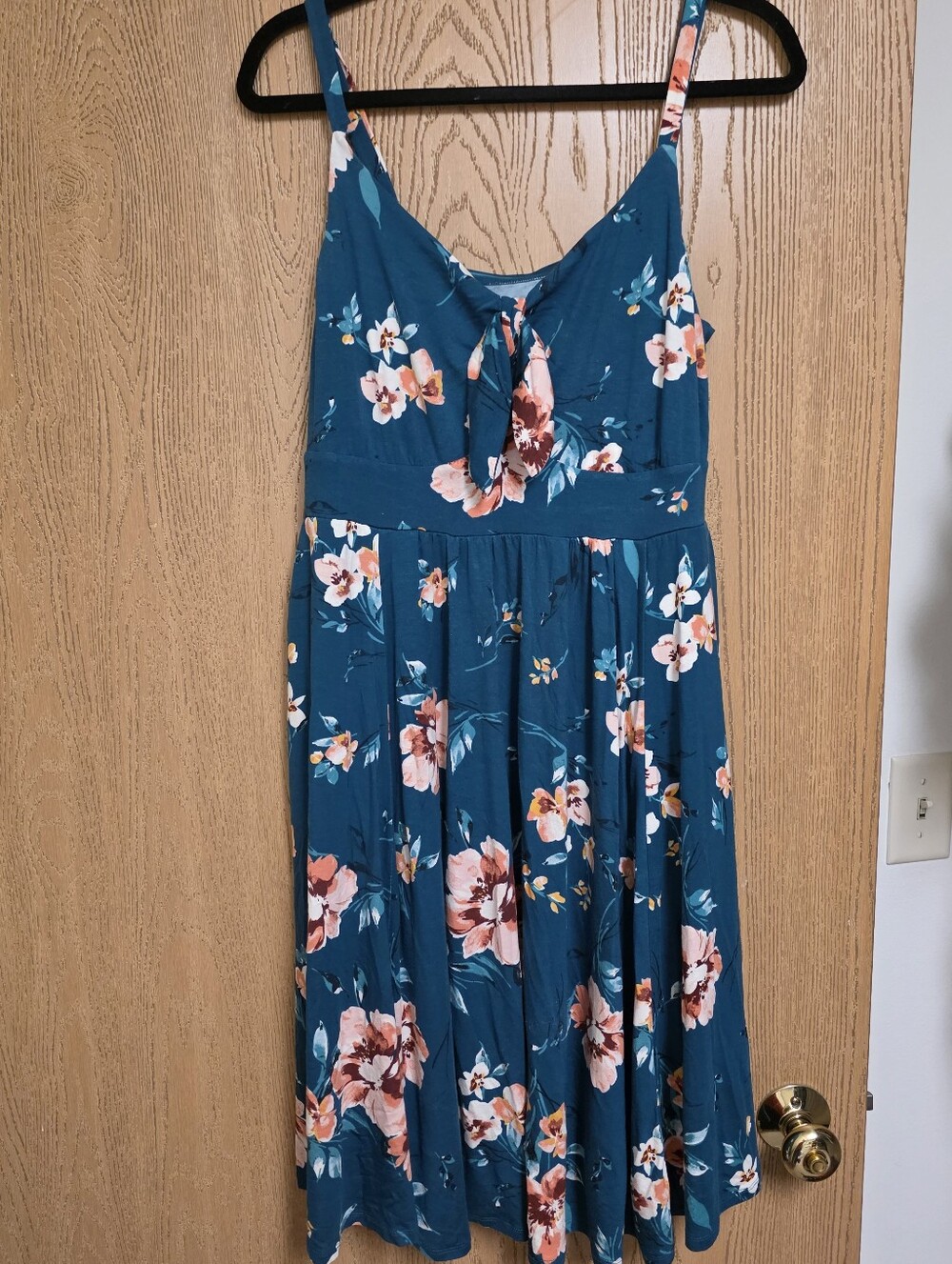 Blue floral dress